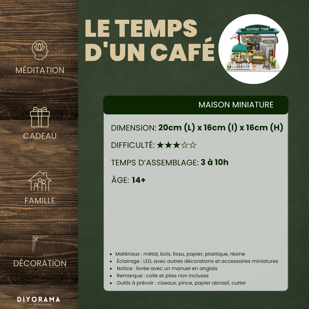 Maison Miniature - Le Café du Coin