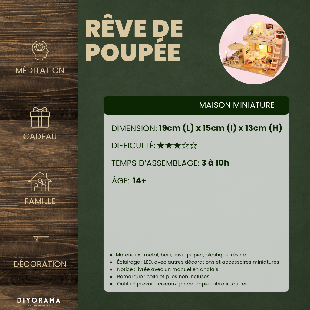 Maison Miniature - Rêve de Poupée