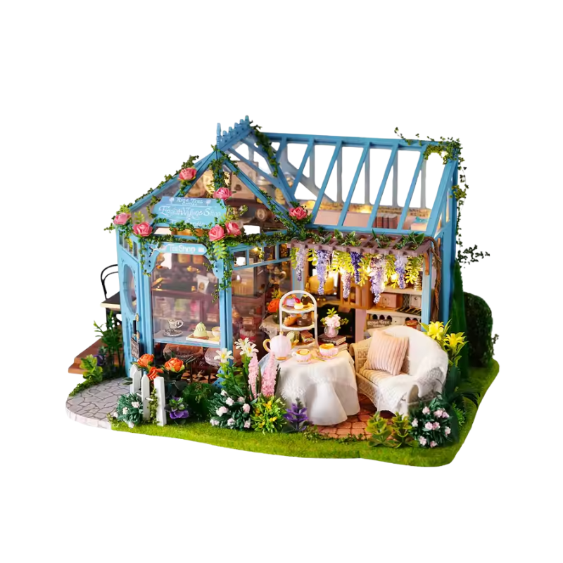 Maison Miniature - Rose garden Tea house