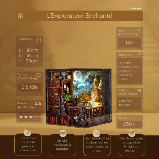 Book Nook - L’Explorateur Enchanté