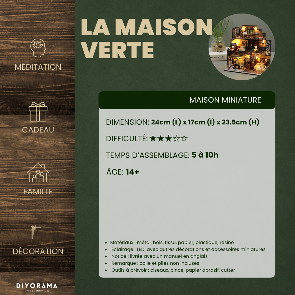 Maison Miniature - La Maison Verte