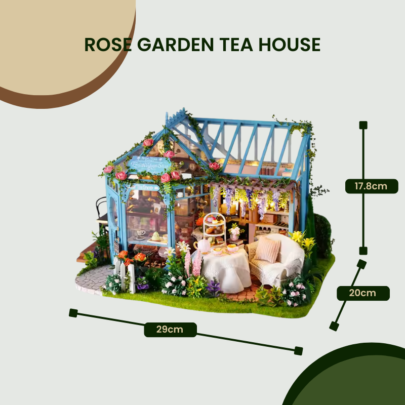Maison Miniature - Le Jardin de Thé Enchanté
