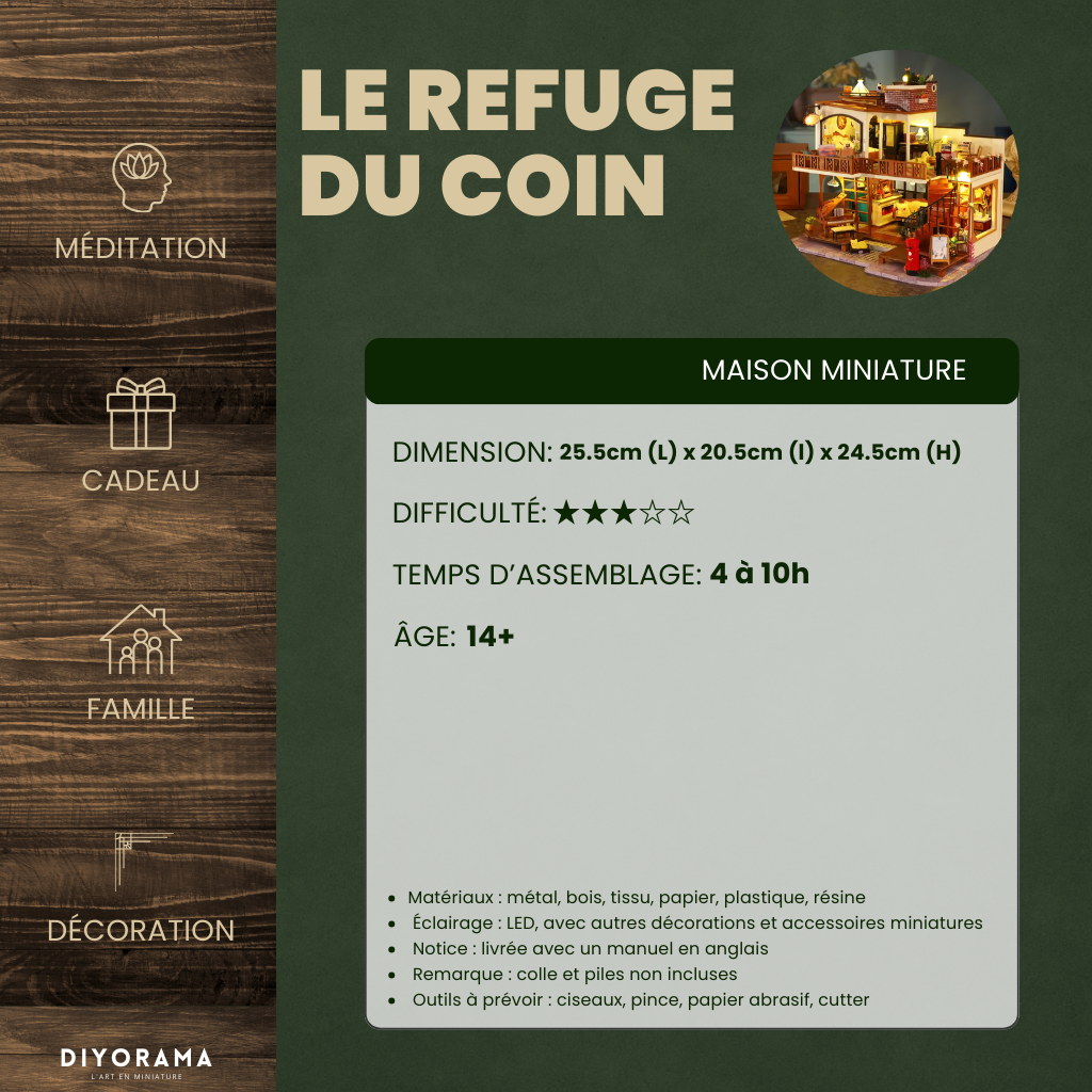 Maison Miniature - Le Refuge du Coin