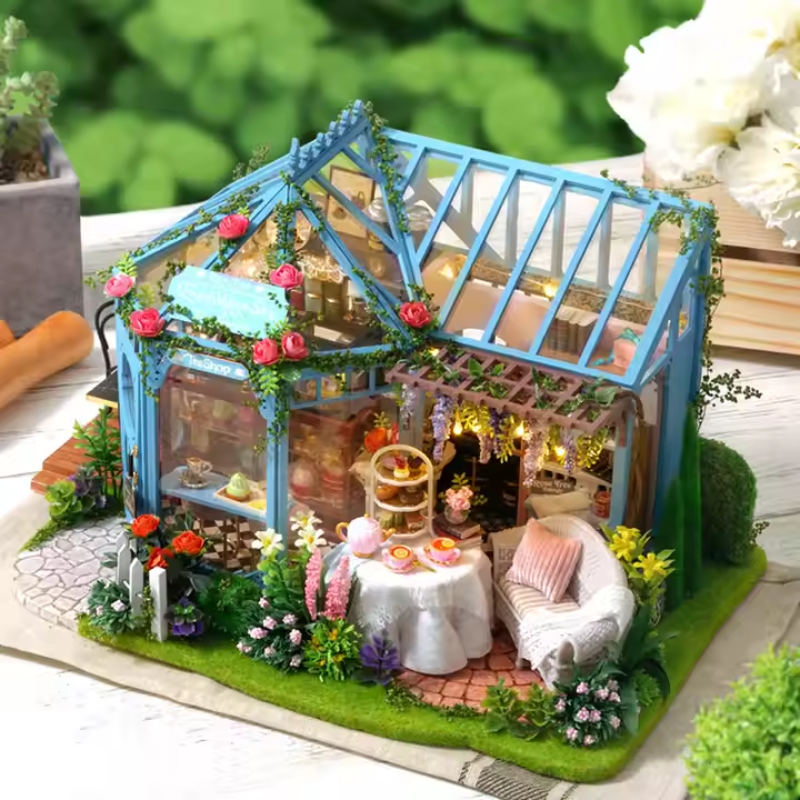 Maison Miniature - Rose garden Tea house