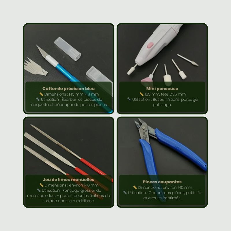Model Basic Tools for Craft DIY Model Car Hobby Building Repairing Assembly Tool Handmade Scissors Tweezers Building Making Kit