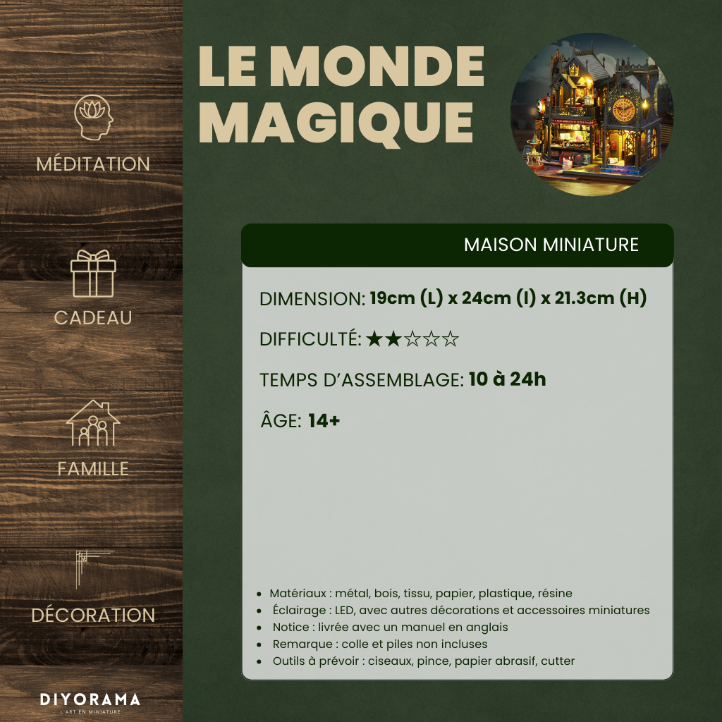 Maison Miniature - Le Monde Magique