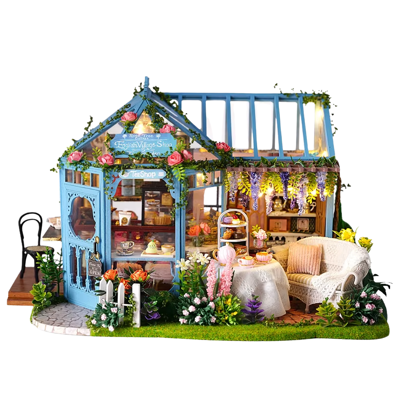 Maison Miniature - Rose garden Tea house