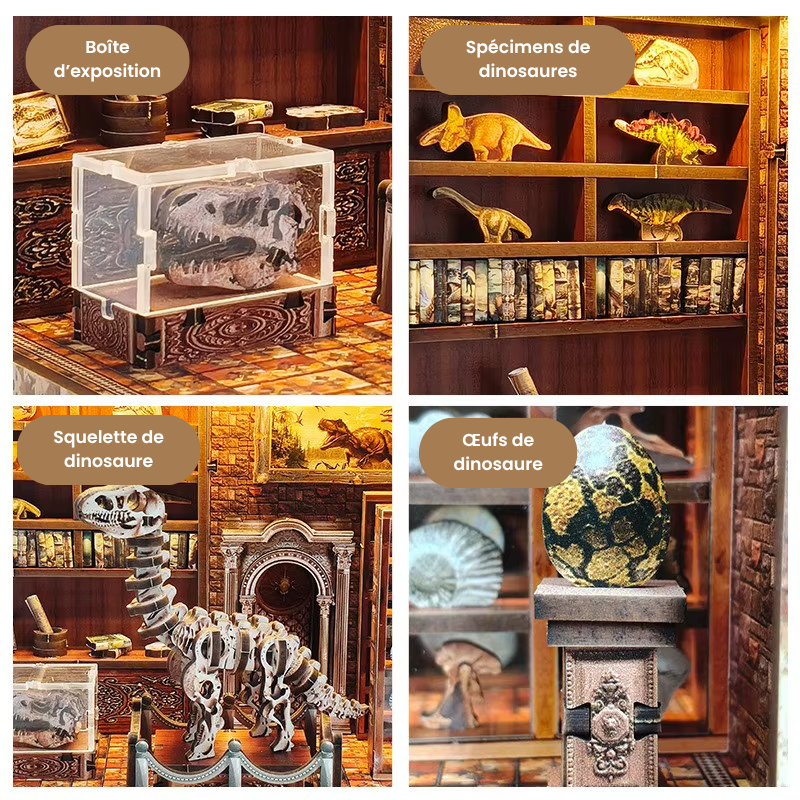 Laboratoire DinoMystėre – Book Nook Kit miniature