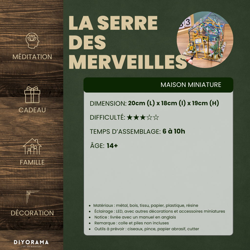 Maison Miniature - La Serre des Merveilles
