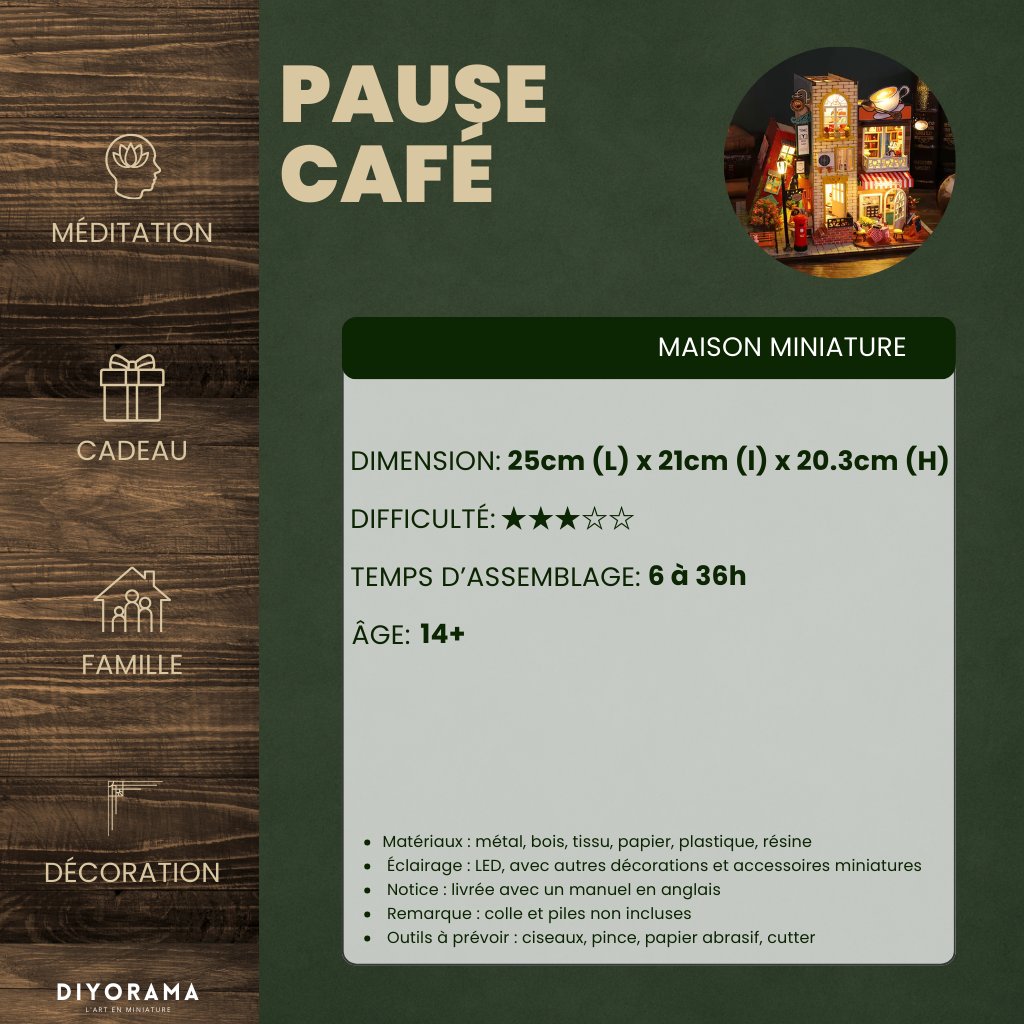 Maison Miniature - Pause Café