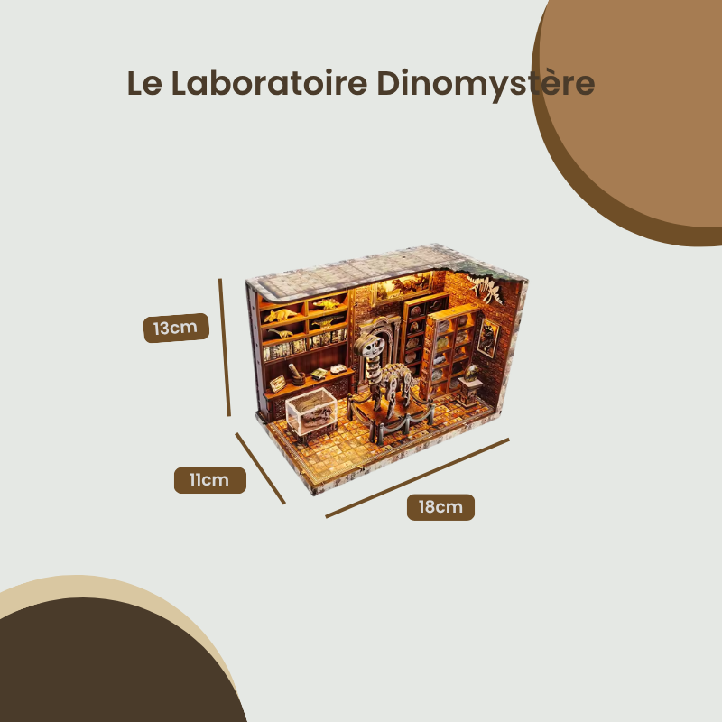 Laboratoire DinoMystėre – Book Nook Kit miniature