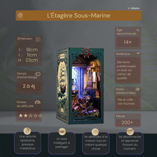Book Nook - L'Étagère Sous-Marine