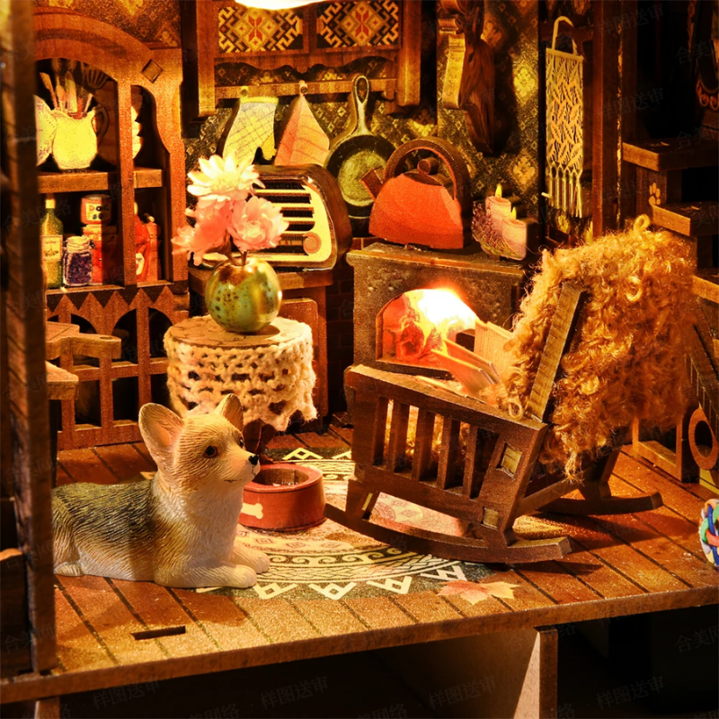 Le refuge Automnal – Book Nook Kit miniature