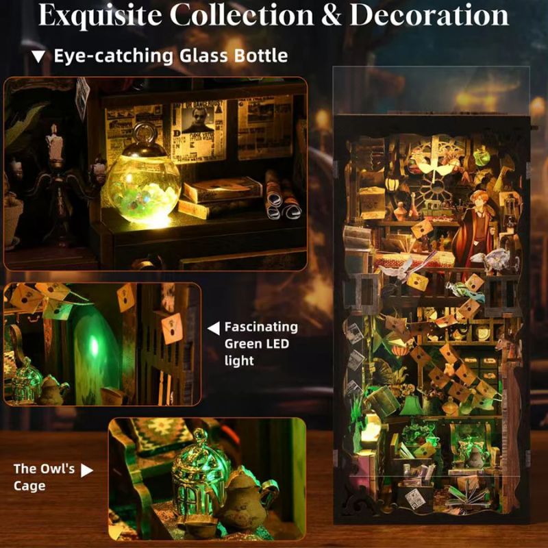 Le Refuge des Sortilèges – Book Nook Kit miniature
