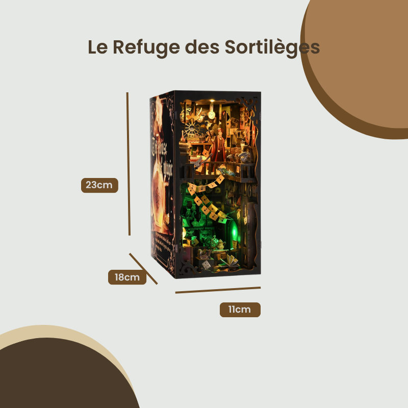 Le Refuge des Sortilèges – Book Nook Kit miniature