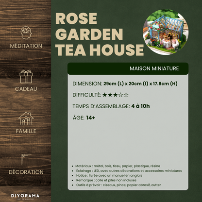 Maison Miniature - Le Jardin de Thé Enchanté