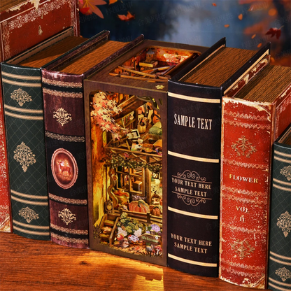 Le refuge Automnal – Book Nook Kit miniature