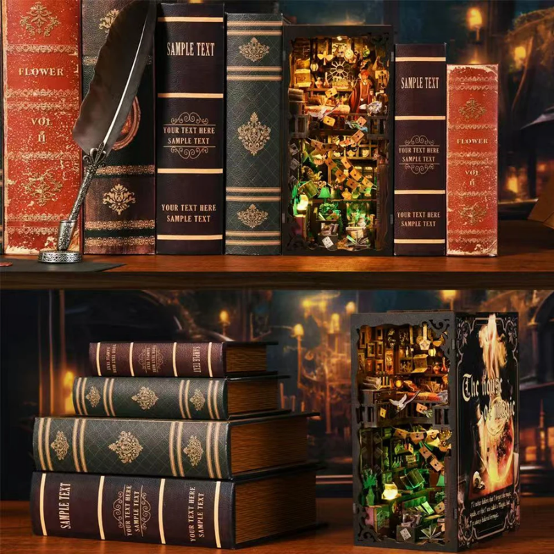 Le Refuge des Sortilèges – Book Nook Kit miniature