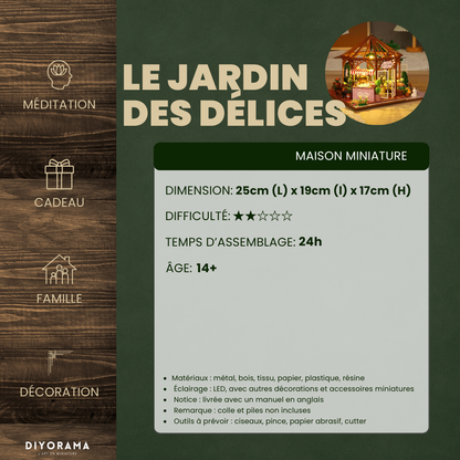 Maison Miniature - Le Jardin des Délices