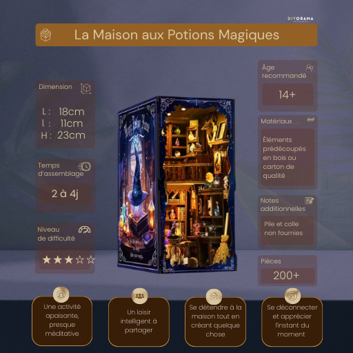 Book Nook - La Maison aux Potions Magiques