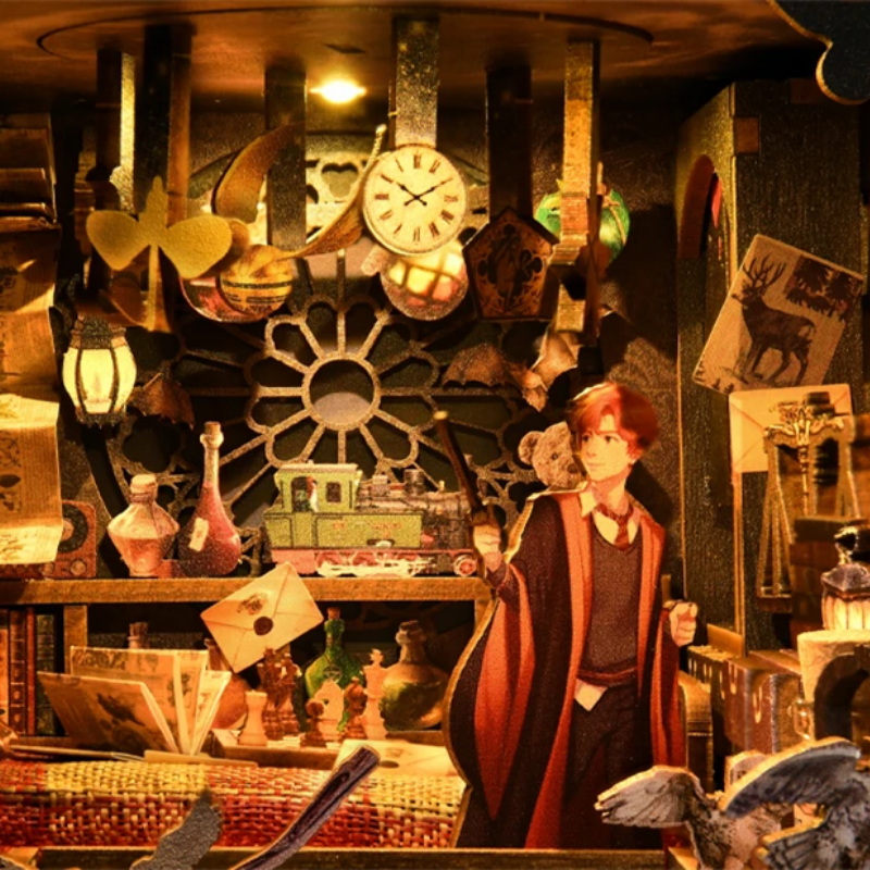 Le Refuge des Sortilèges – Book Nook Kit miniature