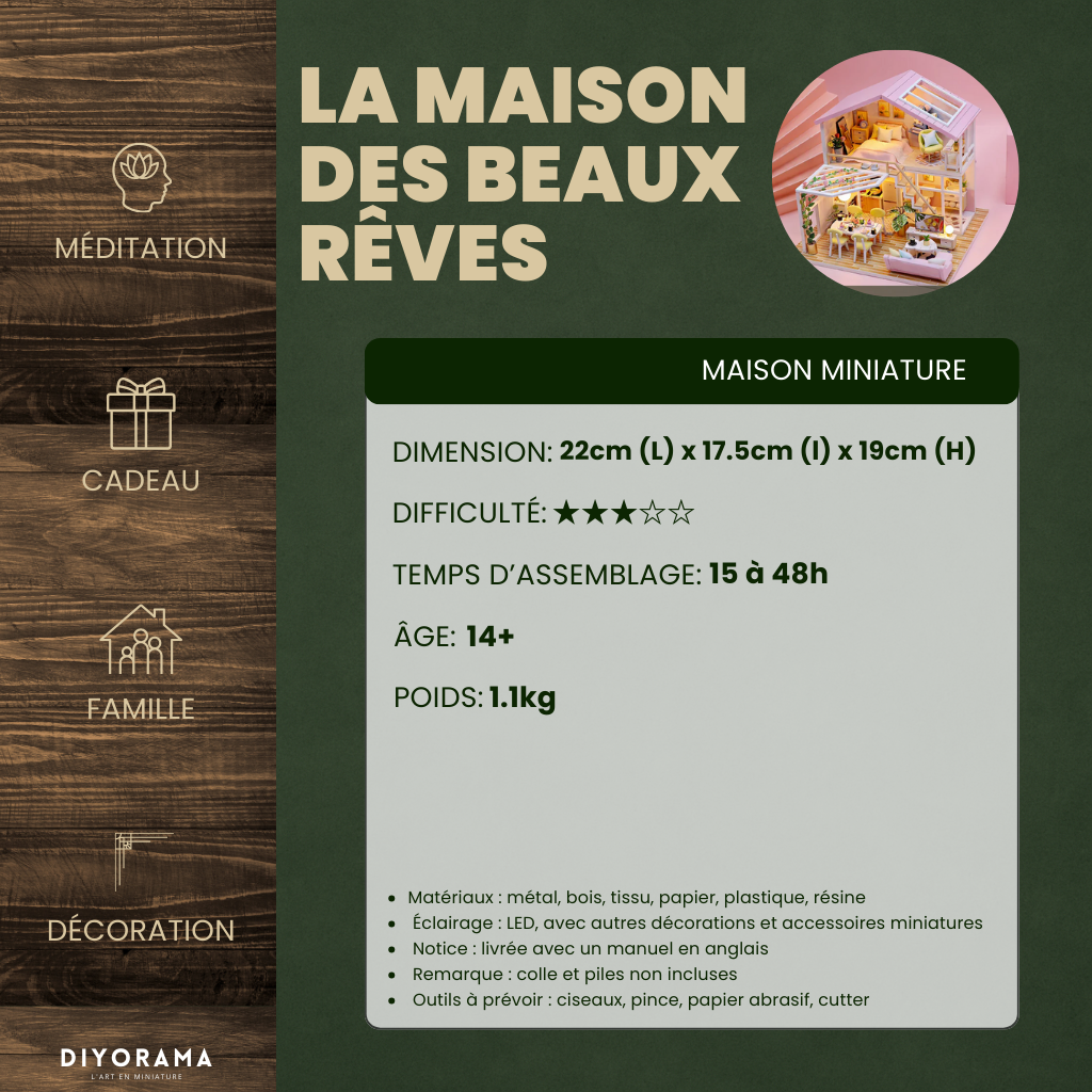 Maison miniature des beaux rêves